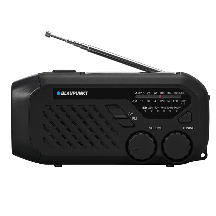Rádio Blaupunkt sieťové/batériové, LED svietidlo, indikácia SOS, anténa, ER10