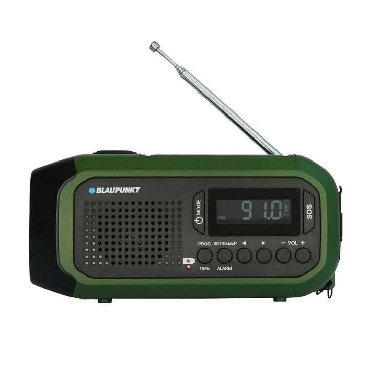 Rádio Blaupunkt sieťové/batériové, LED svietidlo, indikácia SOS, anténa, ER20