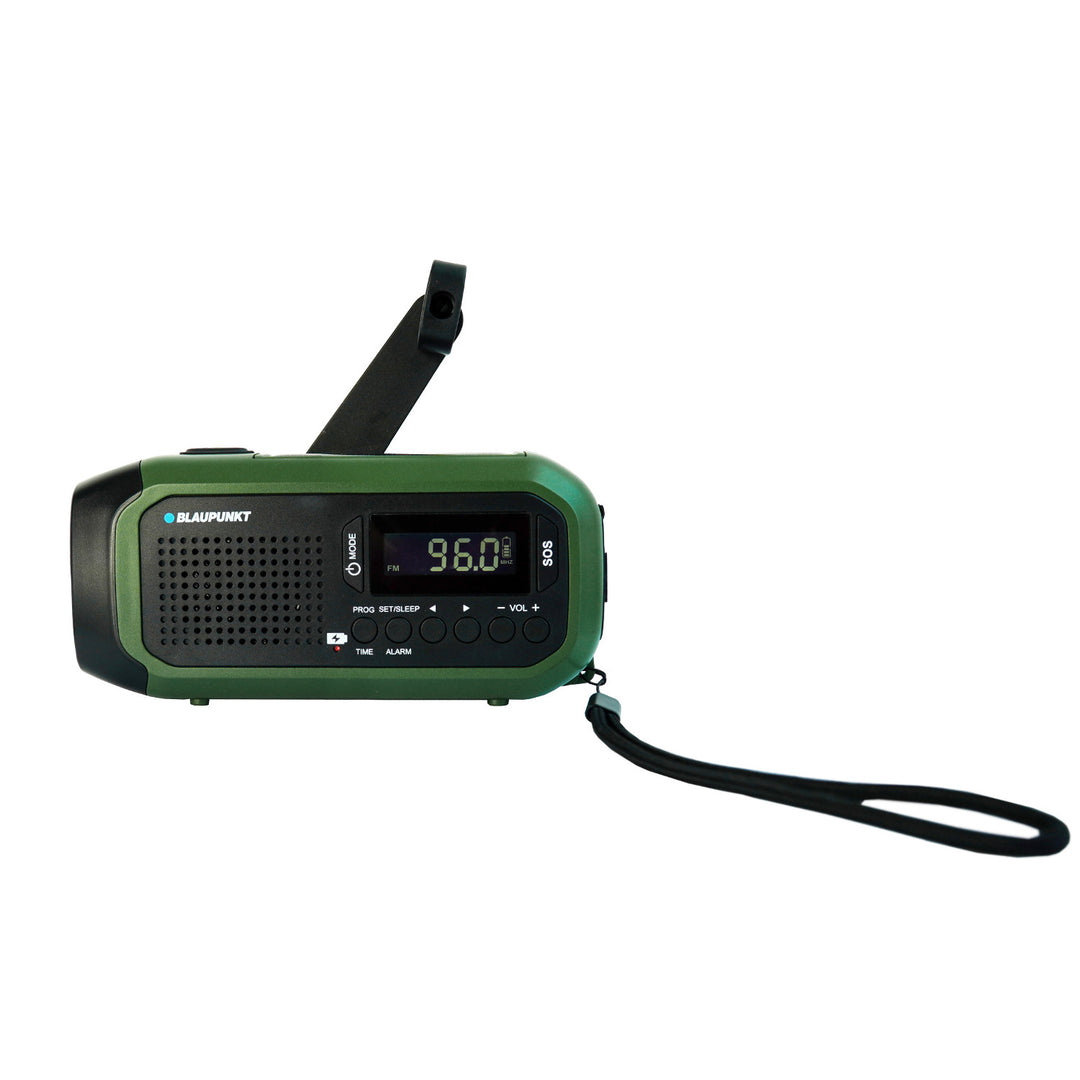 Rádio Blaupunkt sieťové/batériové, LED svietidlo, indikácia SOS, anténa, ER20