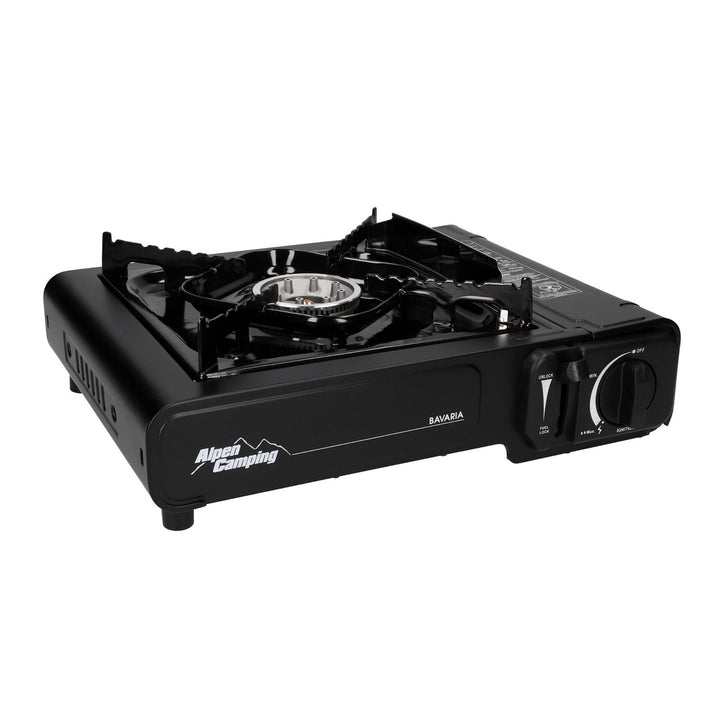 Kempingový varič Alpen Camping, výkon: 2,0 kW, spotreba plynu 146 g/h, typ plynu - bután, BAVARIA