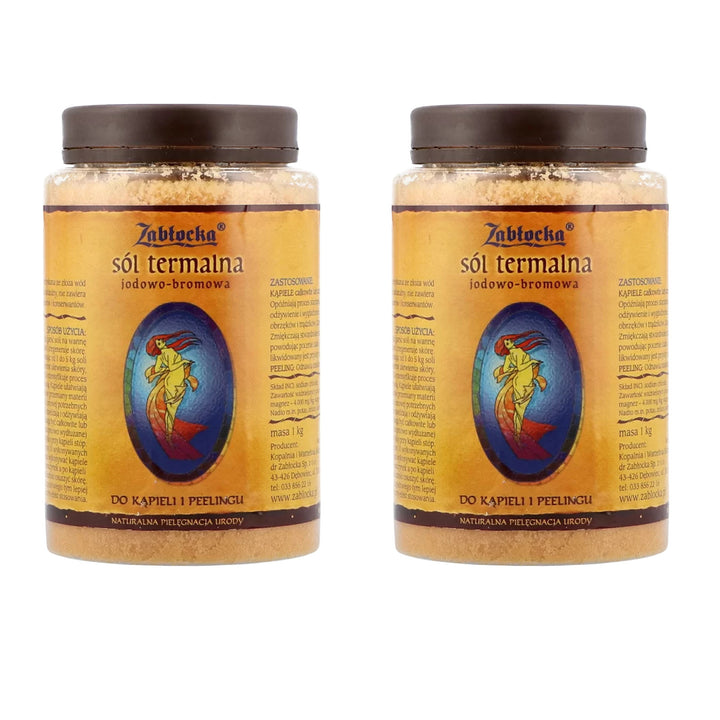 Termálna jódovo-brómová soľ, Zablocka - na kúpanie a peeling, 1 kg 2 ks