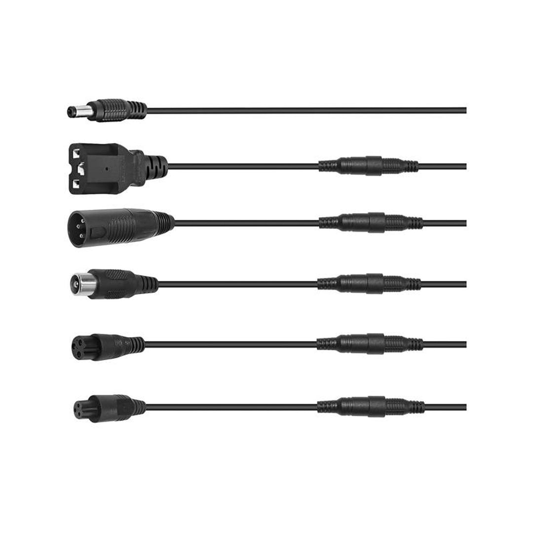 Nabíjačka Lextool pre skútre a elektrické vozidlá, 6 zástrčiek, 230 V AC, 42 V DC 2A, LXG94