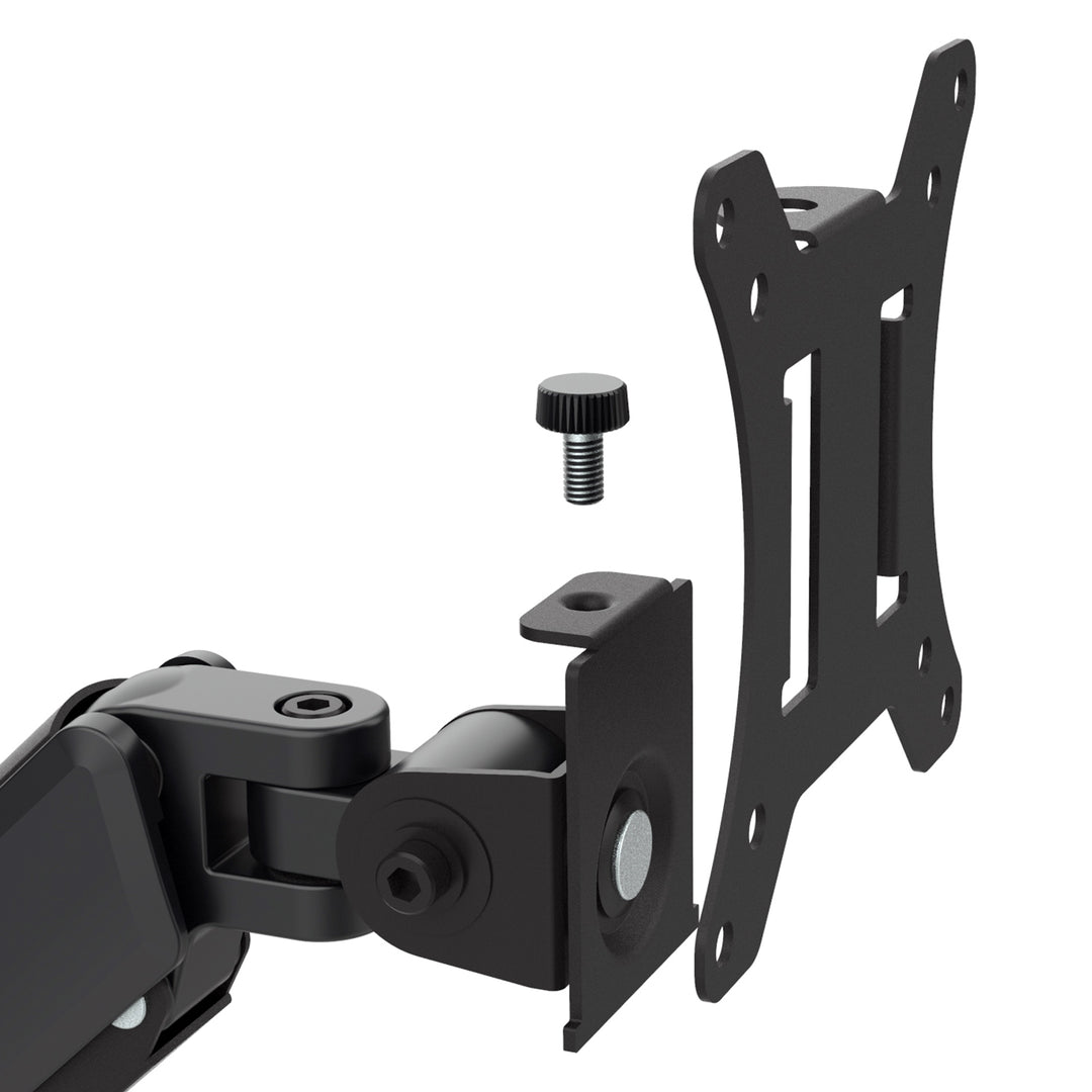 Držiak monitora Maclean, plynová pružina, 17"-32", 2-10 kg, čierny, MC-133