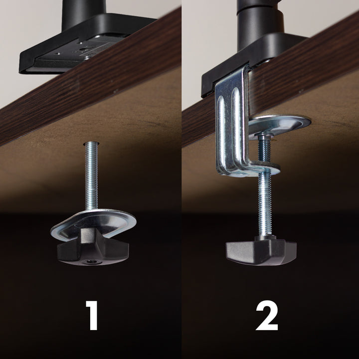 Držiak monitora Maclean, plynová pružina, 17"-32", 2-10 kg, čierny, MC-133