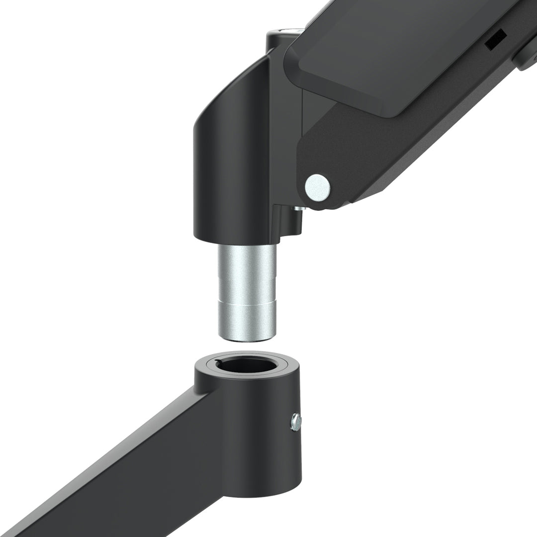 Držiak pre 2 monitory Maclean, plynová pružina, 17"-32", 2-10 kg, čierny, MC-134