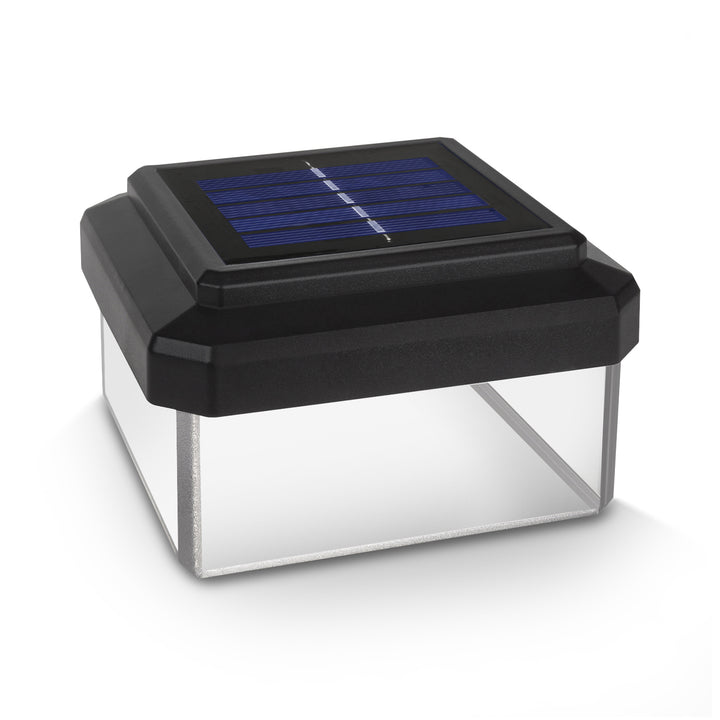GreenBlue solárne LED svetlo na stĺp, 60x60mm, obálková strieška, GB126, 4 kusy