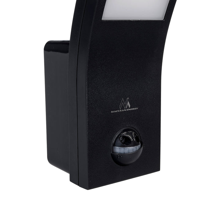 Maclean LED lampa s detektorom pohybu, PIR senzor, čierna, 10W, IP54, 750lm, neutrálna biela (4000K) MCE244 B, 2 ks
