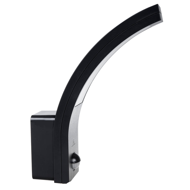 Maclean LED lampa s detektorom pohybu, PIR senzor, čierna, 10W, IP54, 750lm, neutrálna biela (4000K) MCE244 B, 2 ks