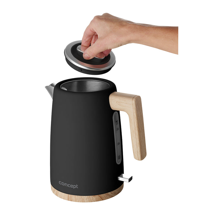 Concept ELWOOD rýchlovarná kanvica, nerezová oceľ, 1,7 l, ukazovateľ hladiny vody, RK3316