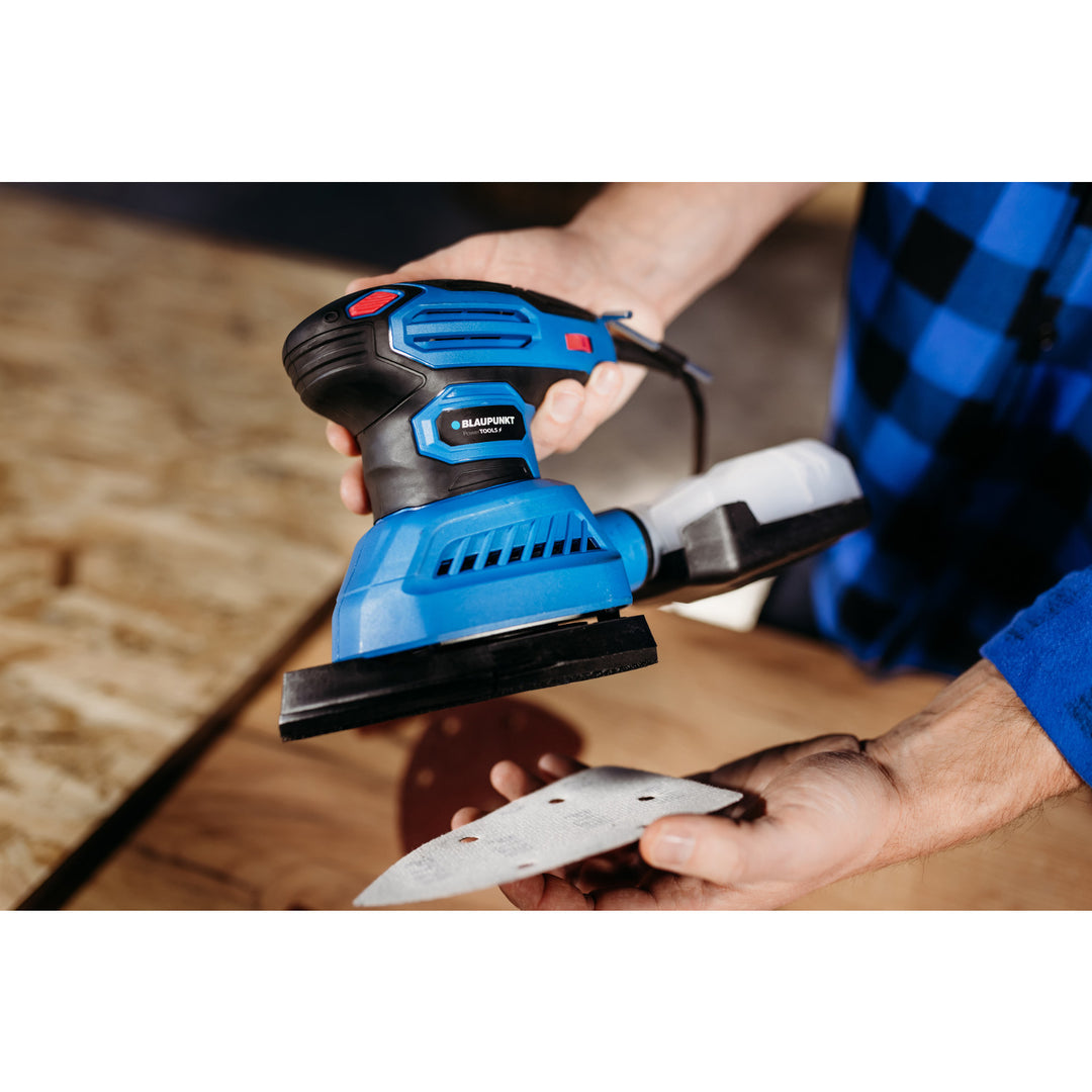Brúska Blaupunkt, 300 W, vymeniteľné brúsne podložky, oscilačný priemer 1,8 mm, OS6010