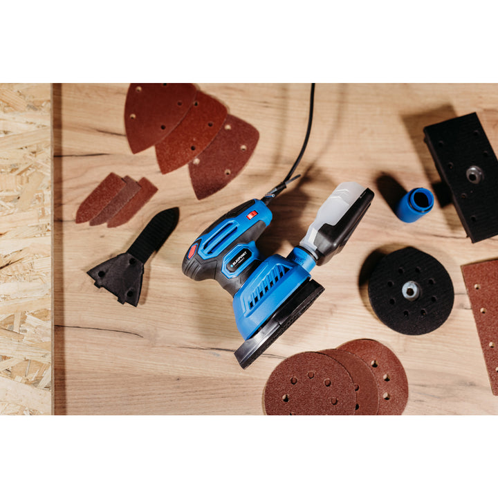 Brúska Blaupunkt, 300 W, vymeniteľné brúsne podložky, oscilačný priemer 1,8 mm, OS6010
