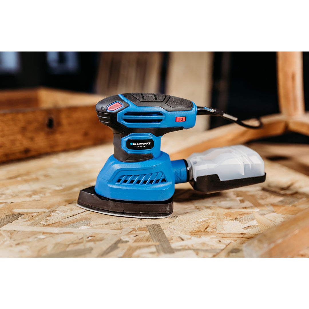 Brúska Blaupunkt, 300 W, vymeniteľné brúsne podložky, oscilačný priemer 1,8 mm, OS6010