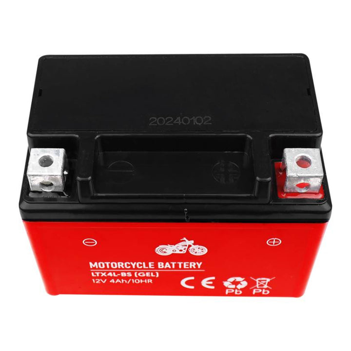 Gélová batéria Lamex, pre motocykle, 12V, 4Ah, LTX4L-BS