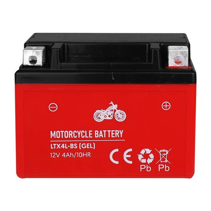 Gélová batéria Lamex, pre motocykle, 12V, 4Ah, LTX4L-BS