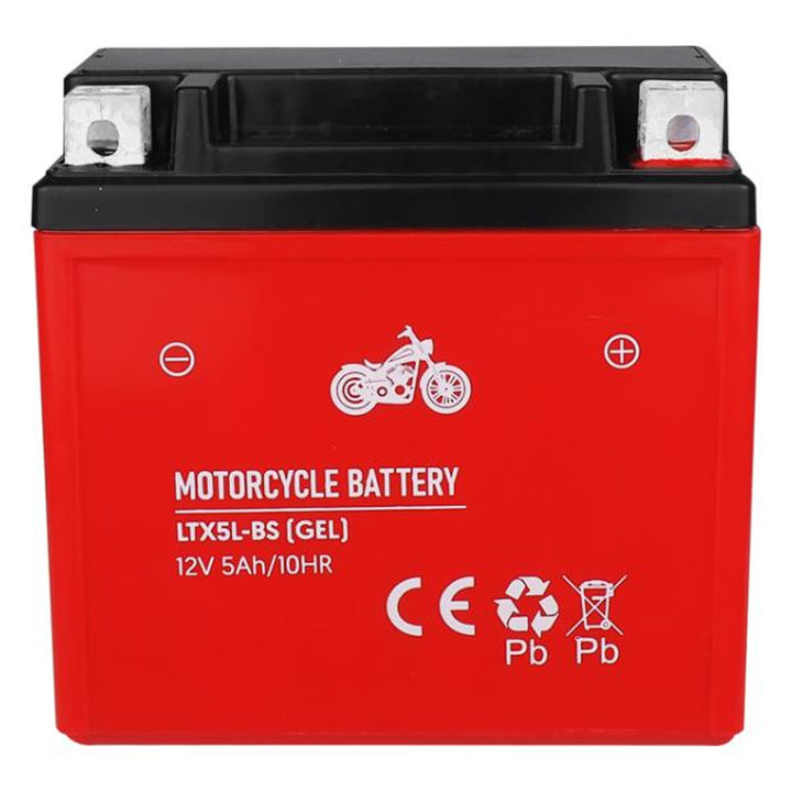 Gélová batéria Lamex, pre motocykle, 12V, 5Ah, LTX5L-BS