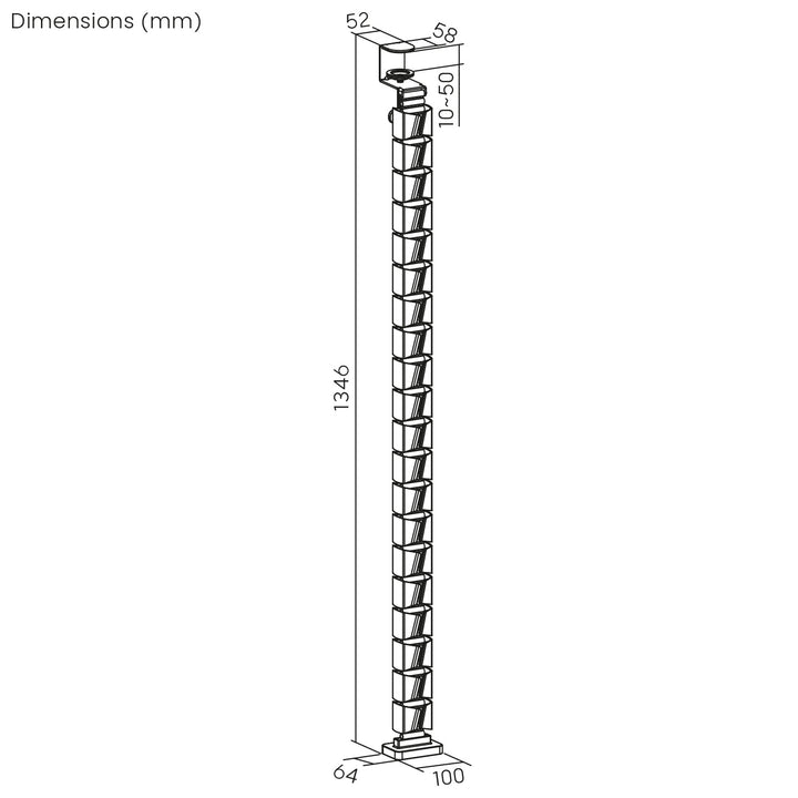 Herný stôl s policou na monitor NanoRS, max. 50 kg, výška 850 mm, čierny, RS170+Rozvádzač káblov / mriežka na stôl Nano RS, 1345 mm, čierna a červená, RS125