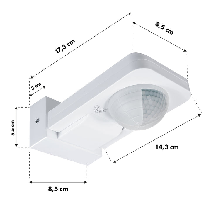 2x snímač pohybu 360st vonkajší IP65 LED