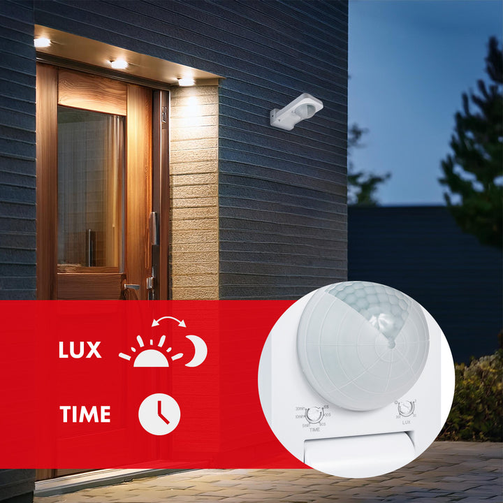 2x snímač pohybu 360st vonkajší IP65 LED