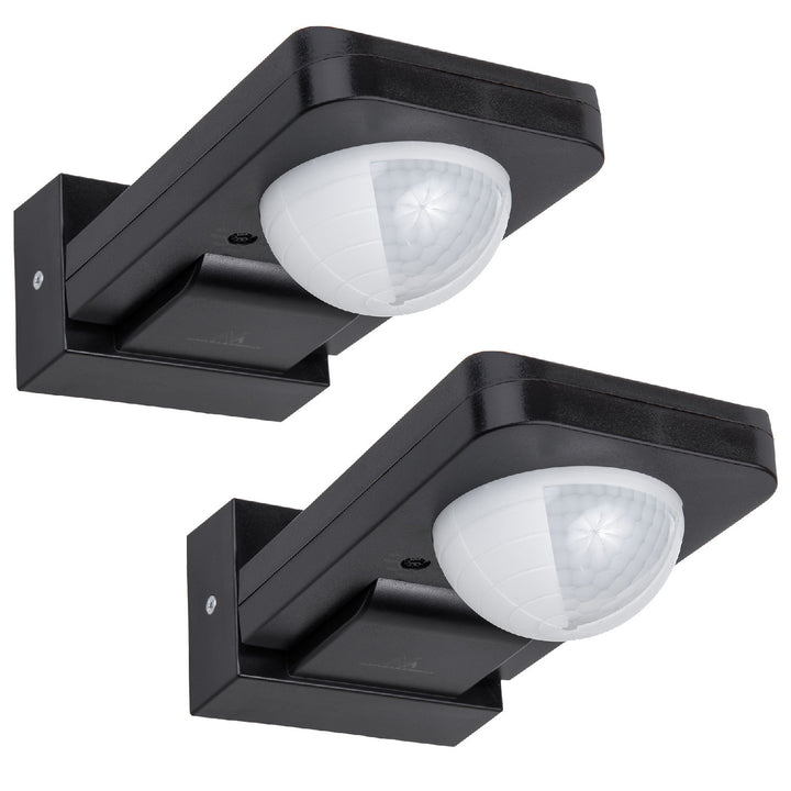 Detektor pohybu Maclean PIR, infračervený, IP65, max. 2000 W, čierny, MCE243 B, 2 kusy