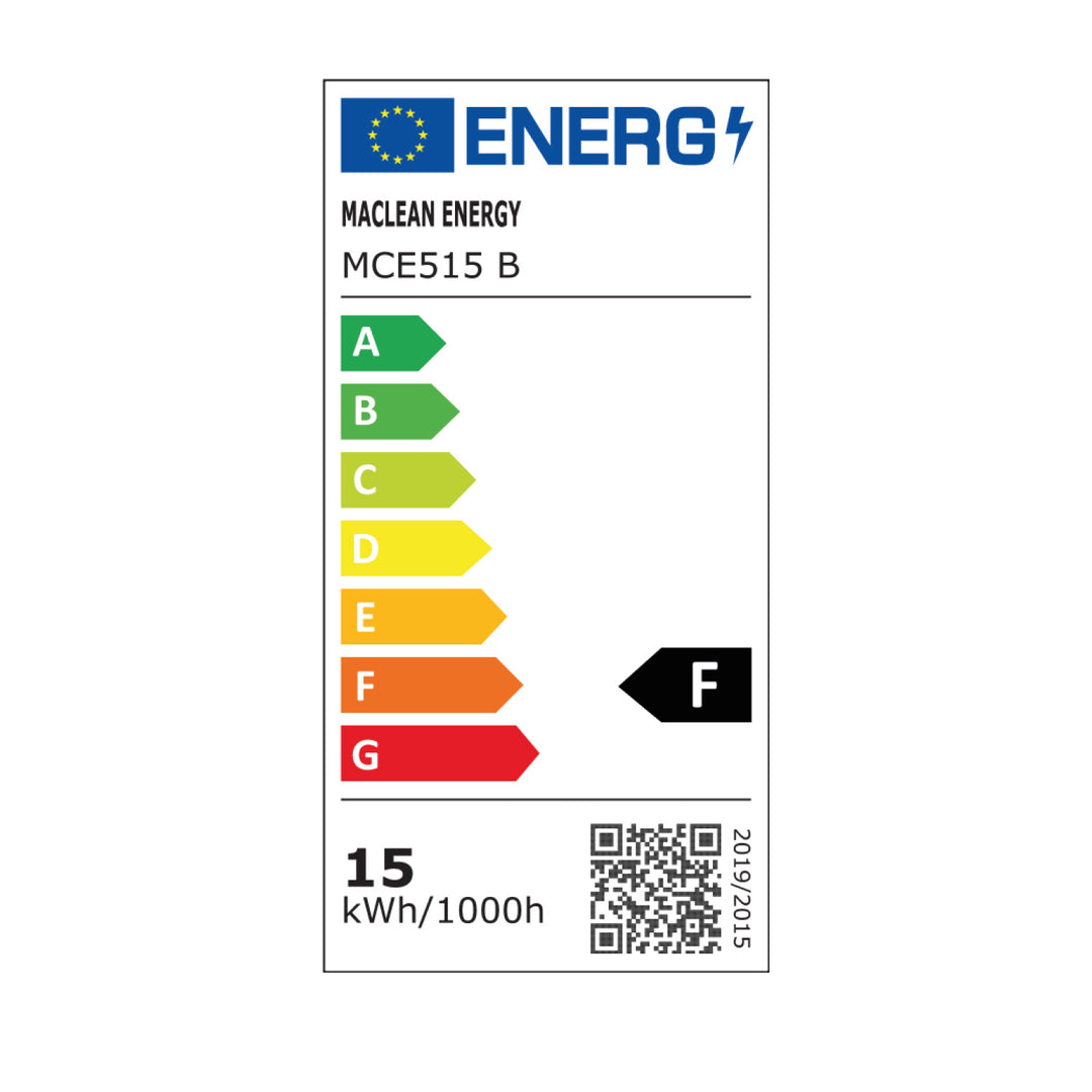 Maclean LED lampa so senzorom pohybu, PIR senzor pohybu, čierna, 15W, IP65, 1600lm, neutrálna biela (4000K) MCE515 B, 2 kusy