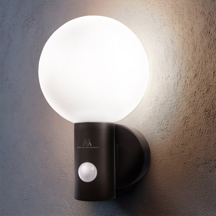 Maclean LED lampa so senzorom pohybu, PIR senzor pohybu, čierna, 15W, IP65, 1600lm, neutrálna biela (4000K) MCE515 B, 2 kusy