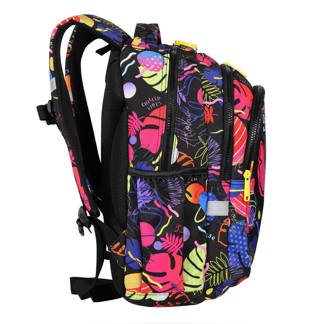 Školský batoh 19 L Coolpack Jerry DISNEY STITCH black + CoolPack trojkomorový penál s príslušenstvom JUMPER 3 STITCH