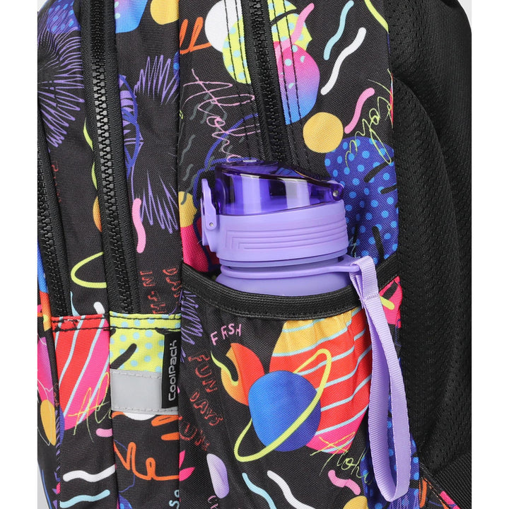 Školský batoh 19 L Coolpack Jerry DISNEY STITCH black + CoolPack trojkomorový penál s príslušenstvom JUMPER 3 STITCH