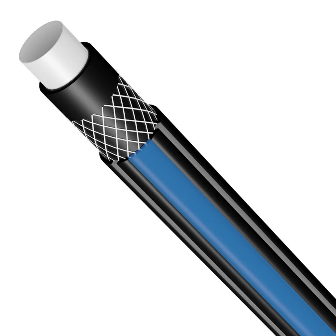 Záhradná súprava Vartco, 1/2'' 20 m hadica, rýchlospojka Stop and Go, prípojka na kohútik, zavlažovač, nástenný držiak, Home Set