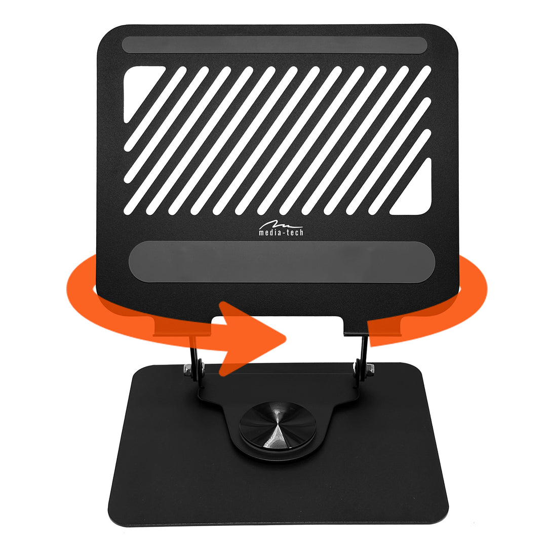 Nastaviteľný, otočný, ergonomický stojan na notebook 10-17, Media-Tech MT2662