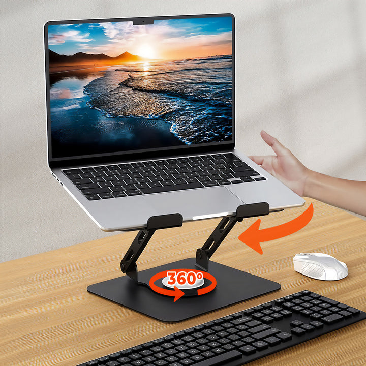 Nastaviteľný, otočný, ergonomický stojan na notebook 10-17, Media-Tech MT2662
