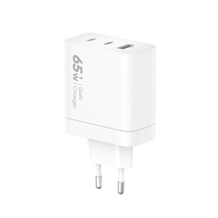 Sieťová nabíjačka VIDVIE, 3A, 65W, 2x USB-C, 1x USB, kábel USB-C/Iphone, PLE262