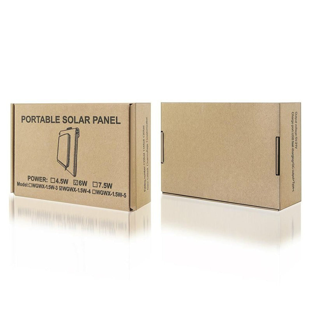 Solárny panel, nabíjačka, 6 W, 1 port USB, čierno-oranžový, A01