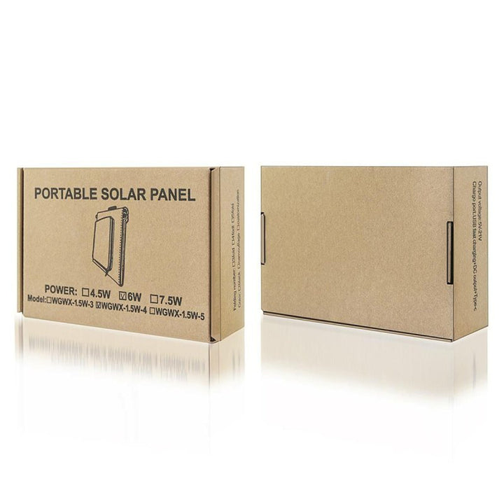 Solárny panel, nabíjačka, 6 W, 1 port USB, čierno-oranžový, A01
