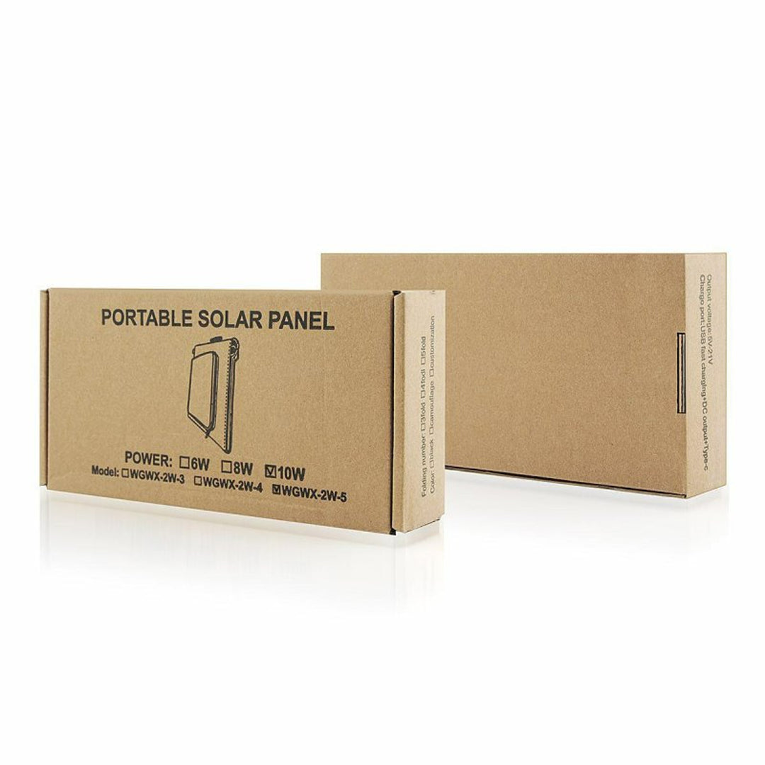 Solárny panel, nabíjačka, 10 W, 1 port USB, čierno-oranžový, A02