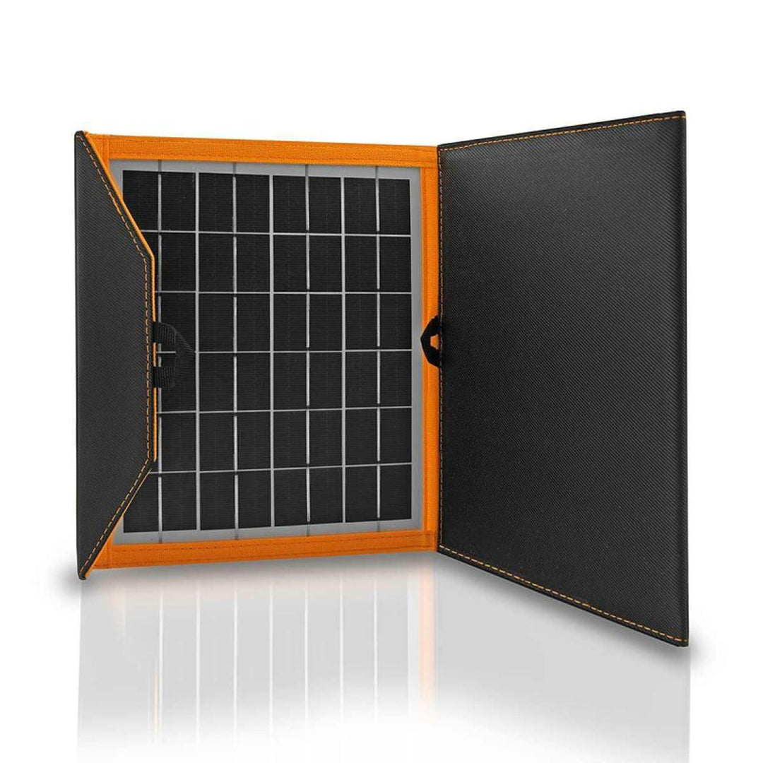 Solárny panel, nabíjačka, 15 W, 1 port USB, čierno-oranžový, A04