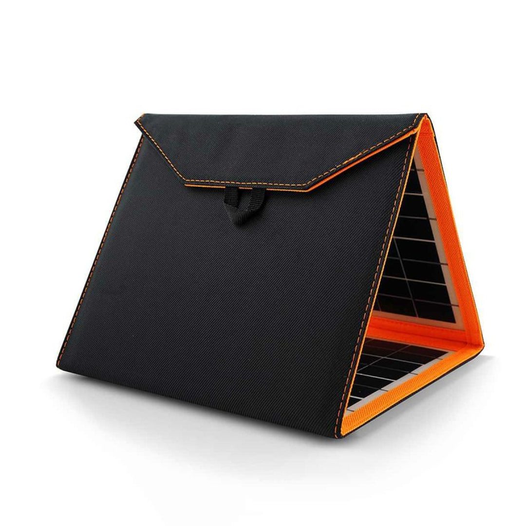 Solárny panel, nabíjačka, 15 W, 1 port USB, čierno-oranžový, A04