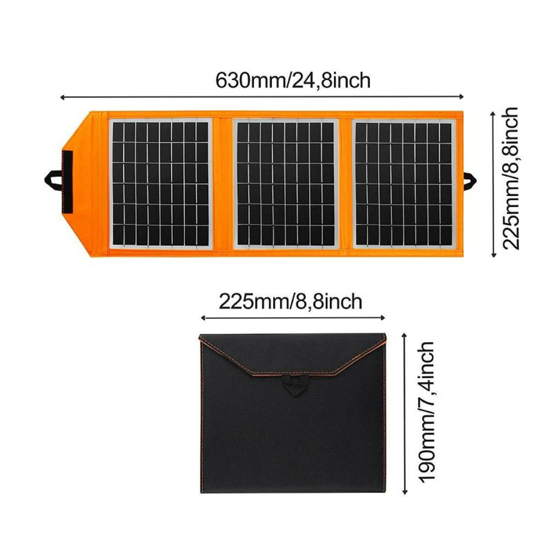 Solárny panel, nabíjačka, 15 W, 1 port USB, čierno-oranžový, A04