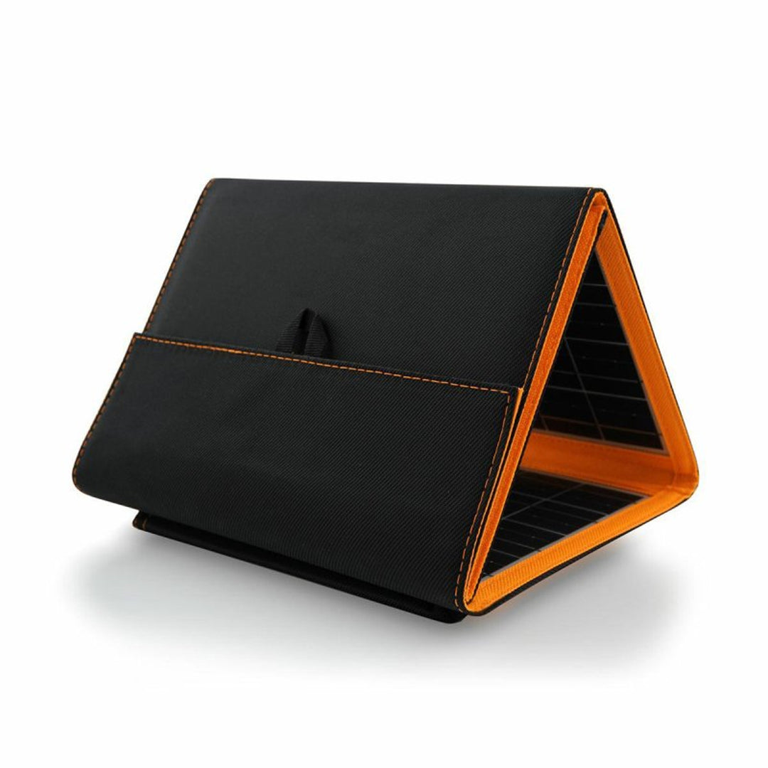 Solárny panel, nabíjačka, 20 W, 2 porty USB, čierny a oranžový, A05