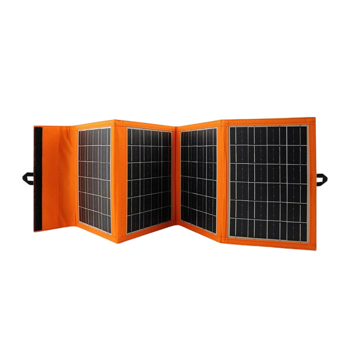Solárny panel, nabíjačka, 20 W, 2 porty USB, čierny a oranžový, A05