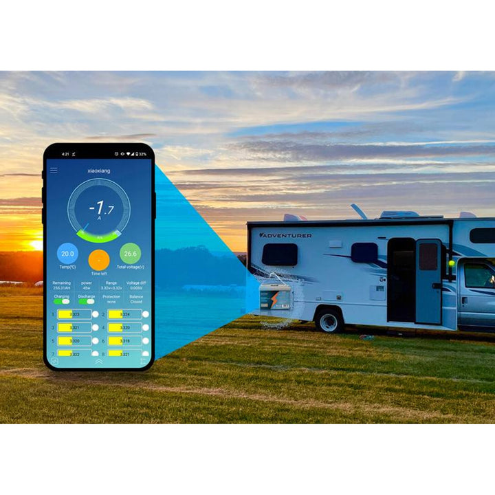 Batéria Lexton LiFePo4, lítium-železitý fosfát, s BMS, 12,8 V, 70 Ah, LXLFP70