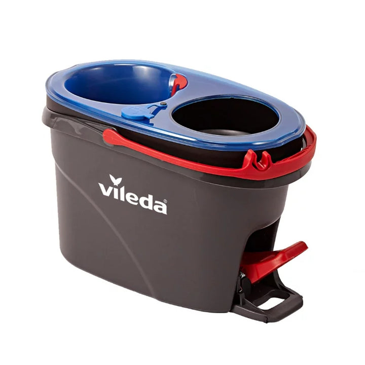 Rotačný mop Vileda, dve komory, odstredivý systém, sklopná tyč, jednoduché čistenie rohov, turbo H2prO