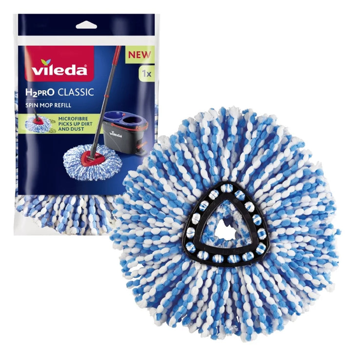Vložka do mopu Vileda H2prO, mikrovlákno, umývateľná, trojuholníková hlavica, 178330