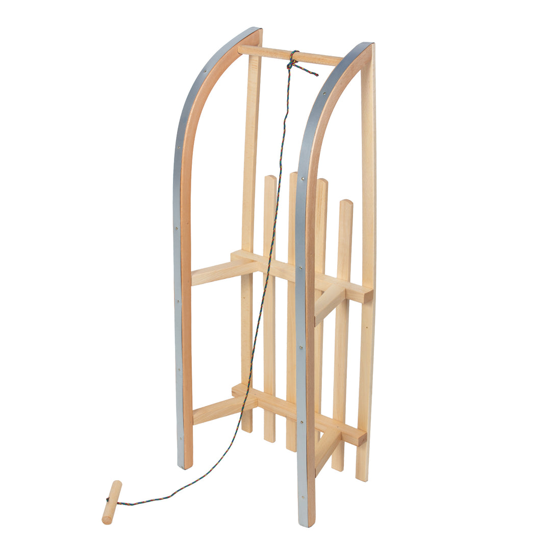 Drevené sánky GreenBlue, klasické, so šnúrou, do 100 kg, GB153