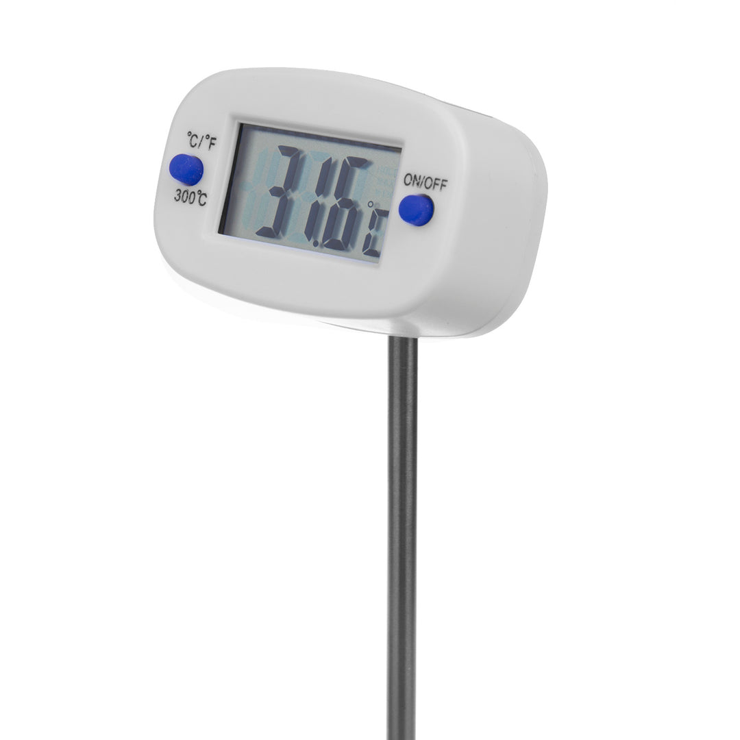 Potravinový teplomer/sonda, zelenomodrý, dĺžka sondy 15 cm, teplotný rozsah -50 °C až +300 °C, presnosť 0,1 °C, GB382, 3 kusy