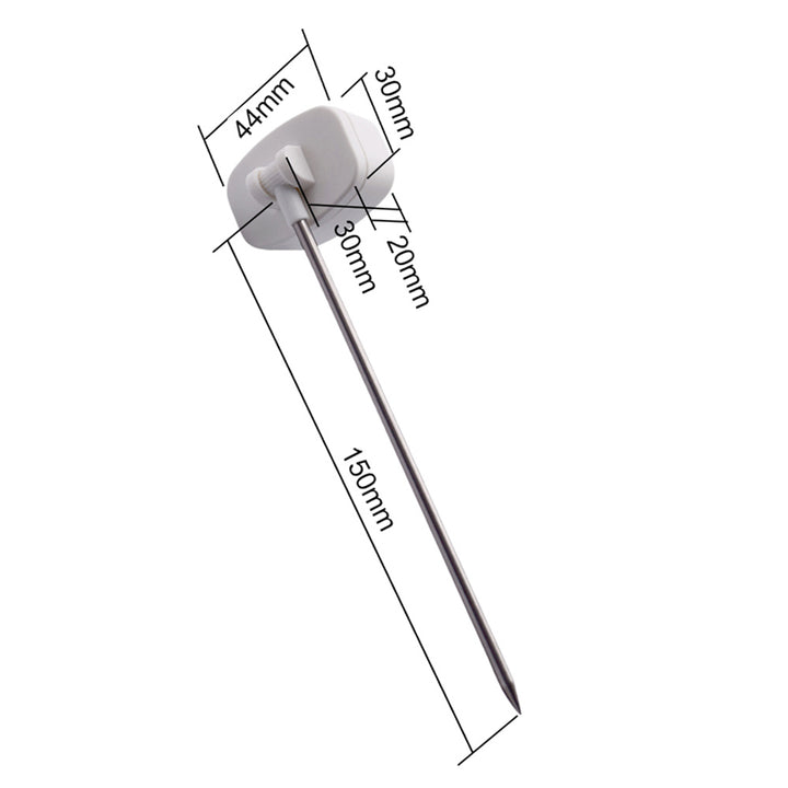 Potravinový teplomer/sonda, zelenomodrý, dĺžka sondy 15 cm, teplotný rozsah -50 °C až +300 °C, presnosť 0,1 °C, GB382, 3 kusy