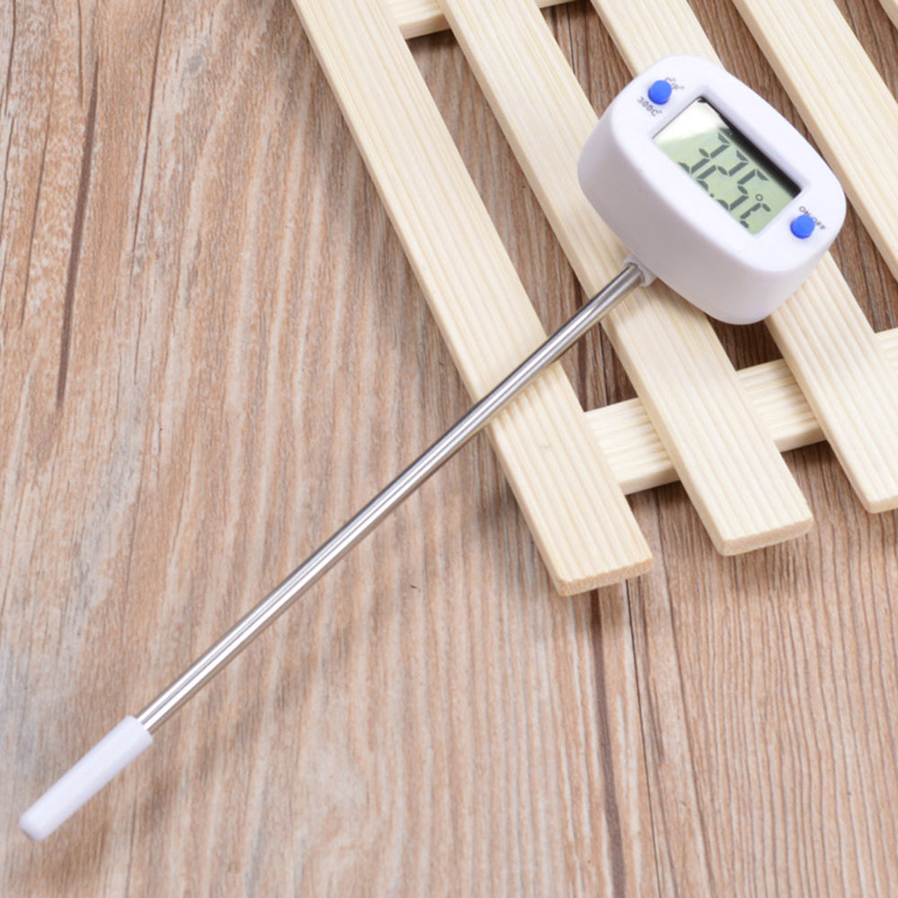 Potravinový teplomer/sonda, zelenomodrý, dĺžka sondy 15 cm, teplotný rozsah -50 °C až +300 °C, presnosť 0,1 °C, GB382, 3 kusy