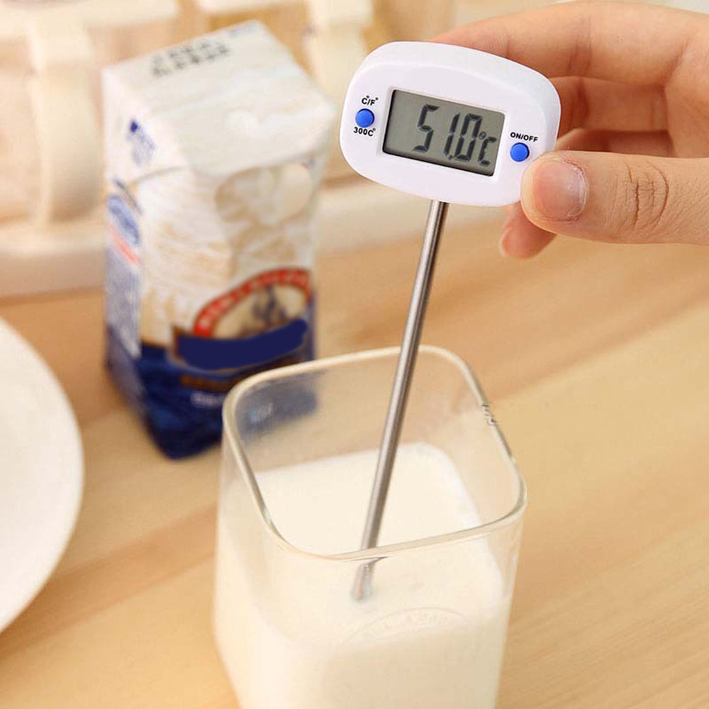 Potravinový teplomer/sonda, zelenomodrý, dĺžka sondy 15 cm, teplotný rozsah -50 °C až +300 °C, presnosť 0,1 °C, GB382, 3 kusy