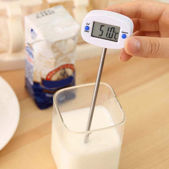Potravinový teplomer/sonda, zelenomodrý, dĺžka sondy 15 cm, teplotný rozsah -50 °C až +300 °C, presnosť 0,1 °C, GB382, 3 kusy
