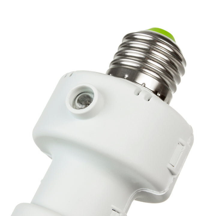 Objímka Maclean, E27, max. 100 W, so súmrakovým senzorom, časovač, biela, MCE21W, 4 kusy