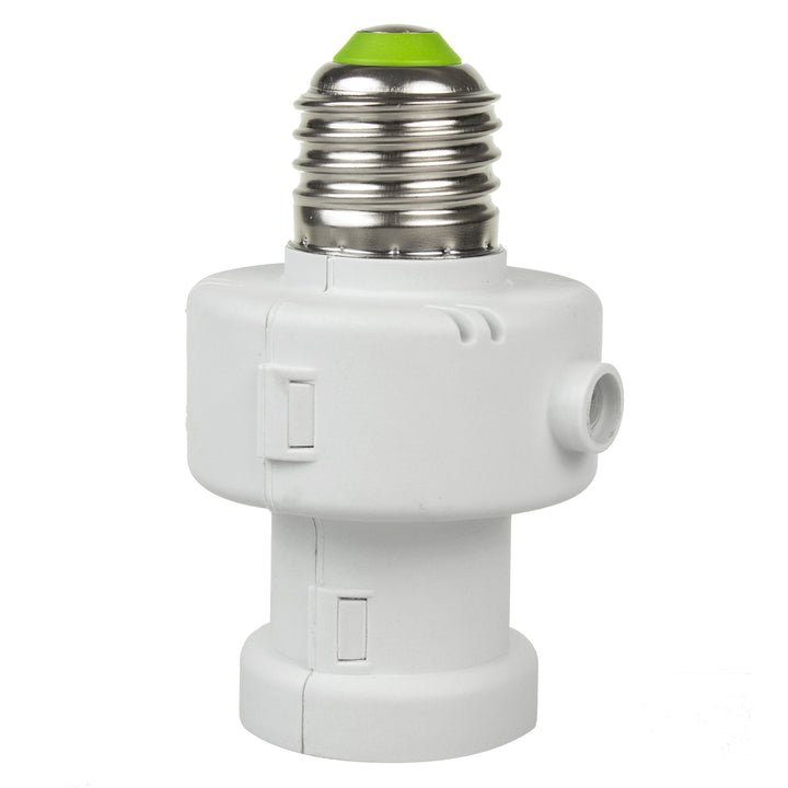 Objímka Maclean, E27, max. 100 W, so súmrakovým senzorom, časovač, biela, MCE21W, 4 kusy